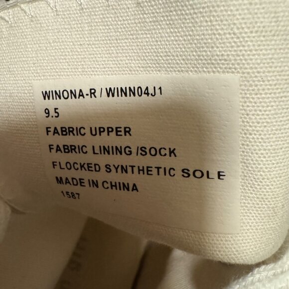 Madden Girl Winnona platform Rhinestone sneaker sz 9.5 platform white high top - Picture 6 of 7